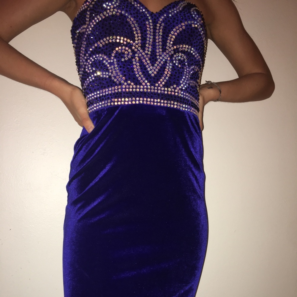 Royal Blue Madison James Prom Dress